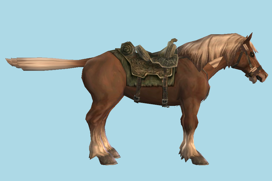 The Legend of Zelda: Twilight Princess Epona Horse 3d model
