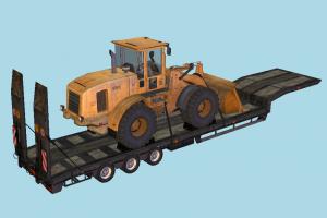 Trailer tractor, truck, constructor, trailer, vehicle, carriage