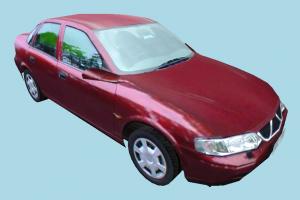 Car Red Low-poly car