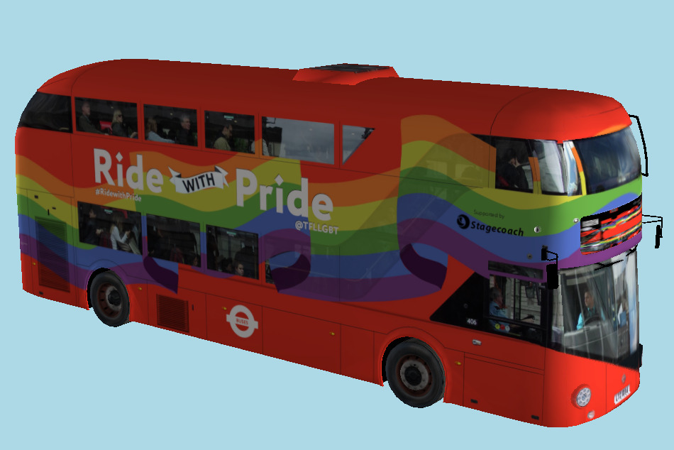 Boris Master Ride-Pride Bus 3d model