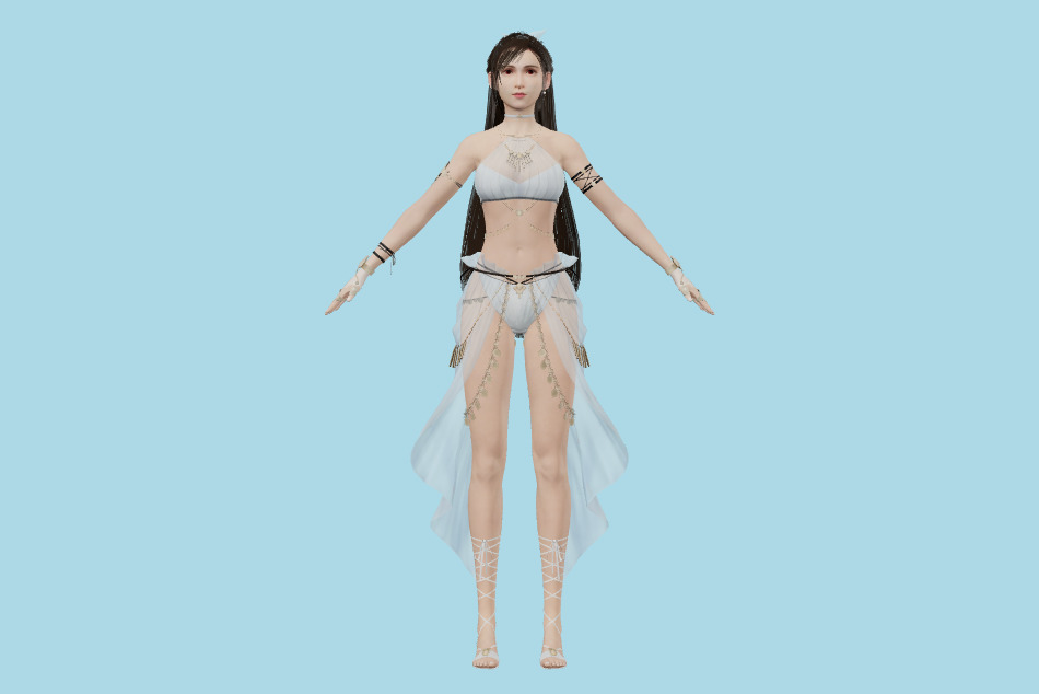 FFVII Ever Crisis - Final Fantasy Tifa (Passion Mermaid) 3d model