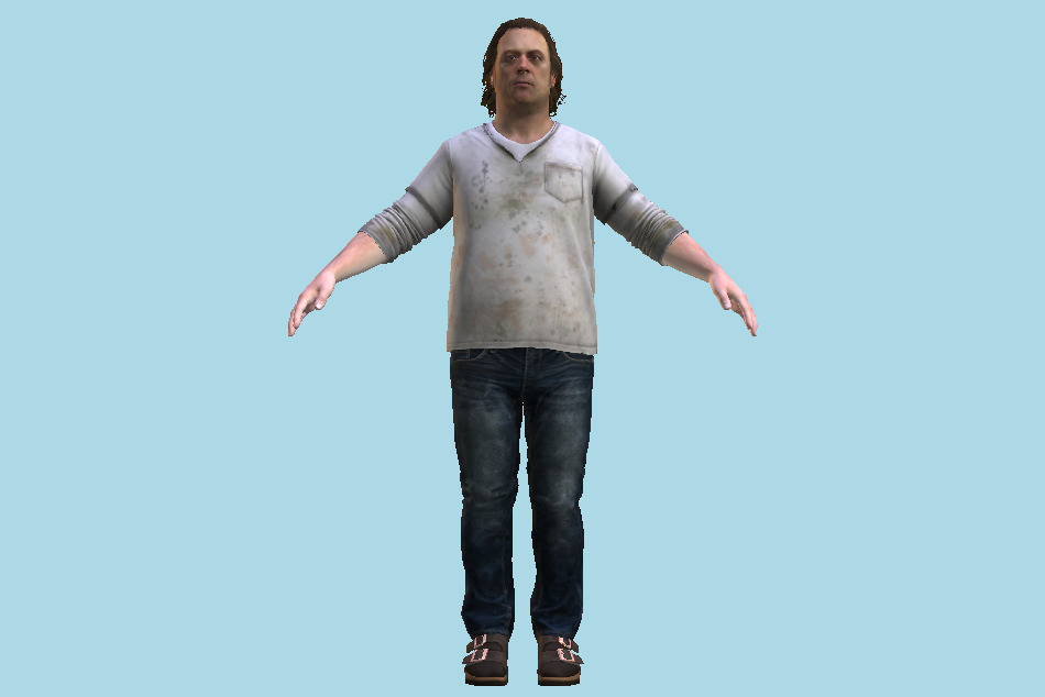 Detroit Become Human Todd Man 3d model