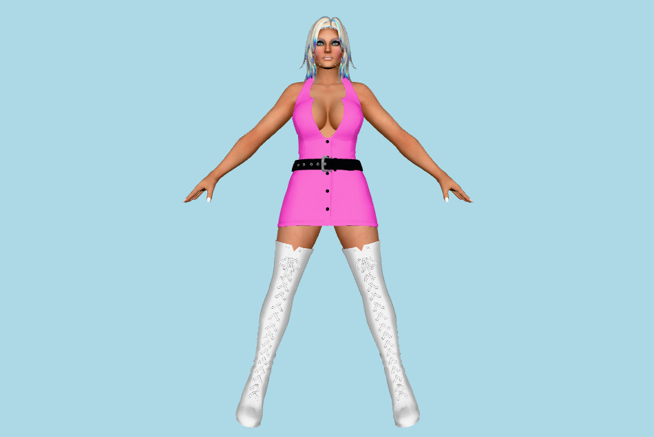 Dead or Alive 5 - Tina Armstrong Disco Girl 3d model