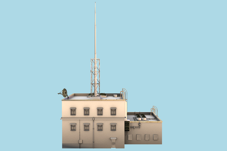 Futuristic Ghetto Building 3d model
