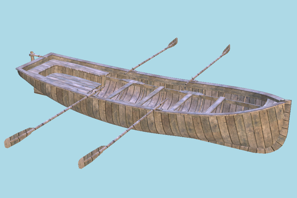 Row Boat 3d model