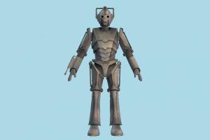 Cyberman Robot robot, mesh, machine, robotic, character, iron, man
