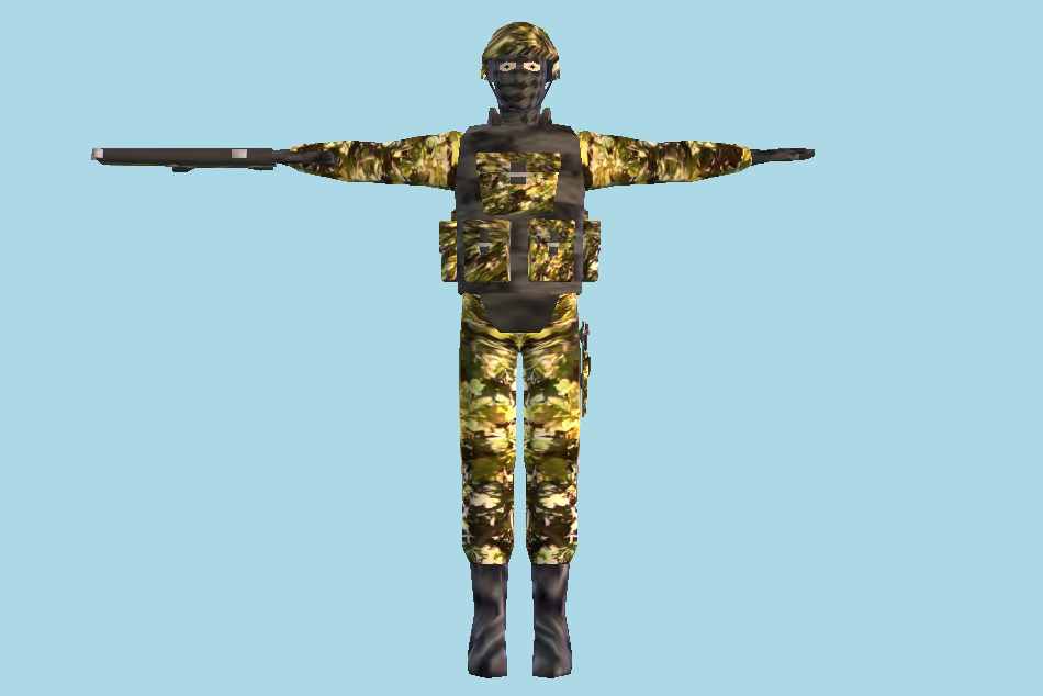 Elite Soldier 3d model