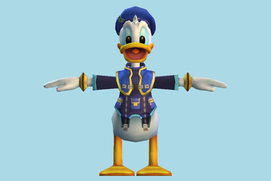 Kingdom Hearts Donald Duck 3d model