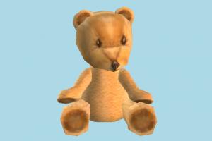 Teddy Bear teddy, bear, toy, baby, animal, animals, lowpoly