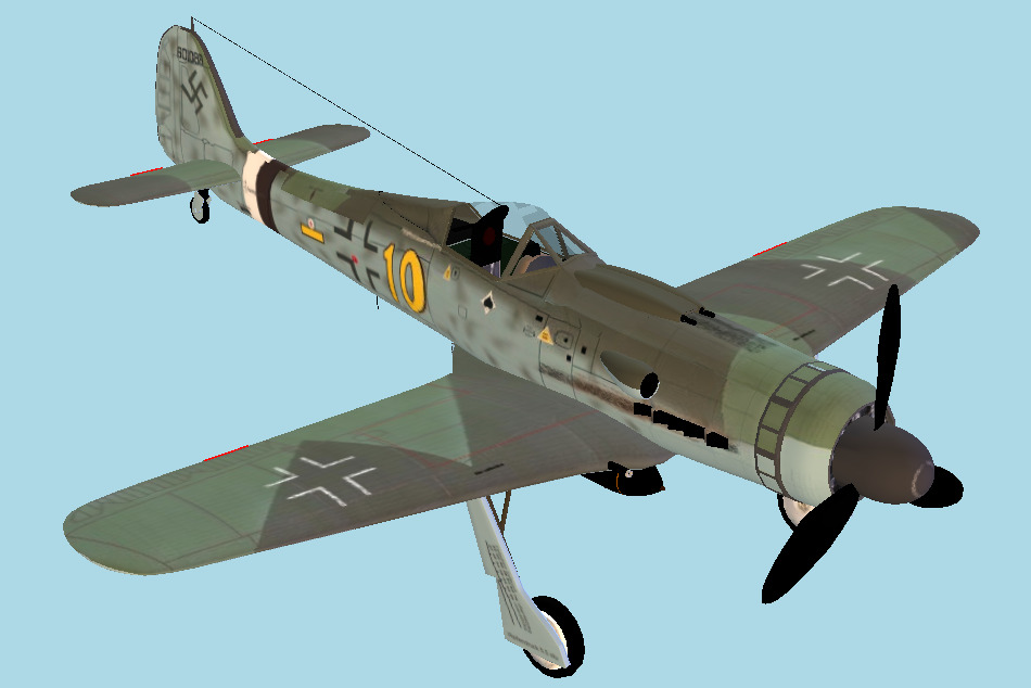 FW 190 D 3d model