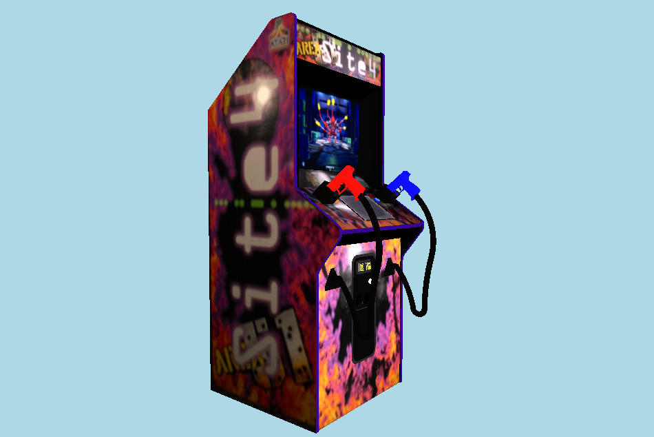 Area 51 Site 4 Upright Arcade Machine 3d model