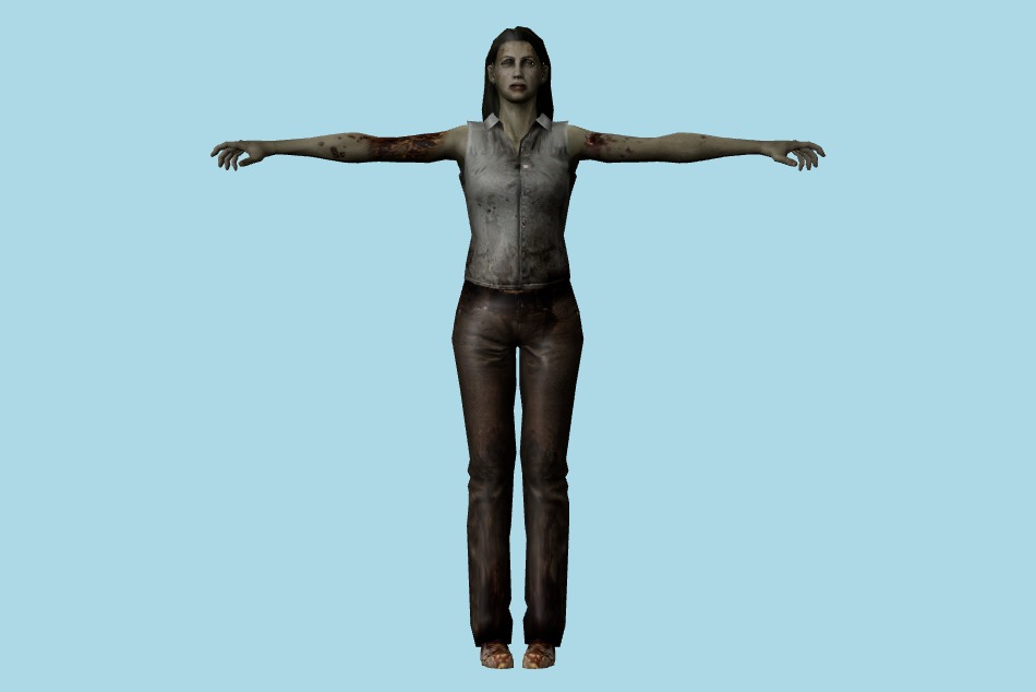 Resident Evil: Chronicles - Civilian Zombies 3d model