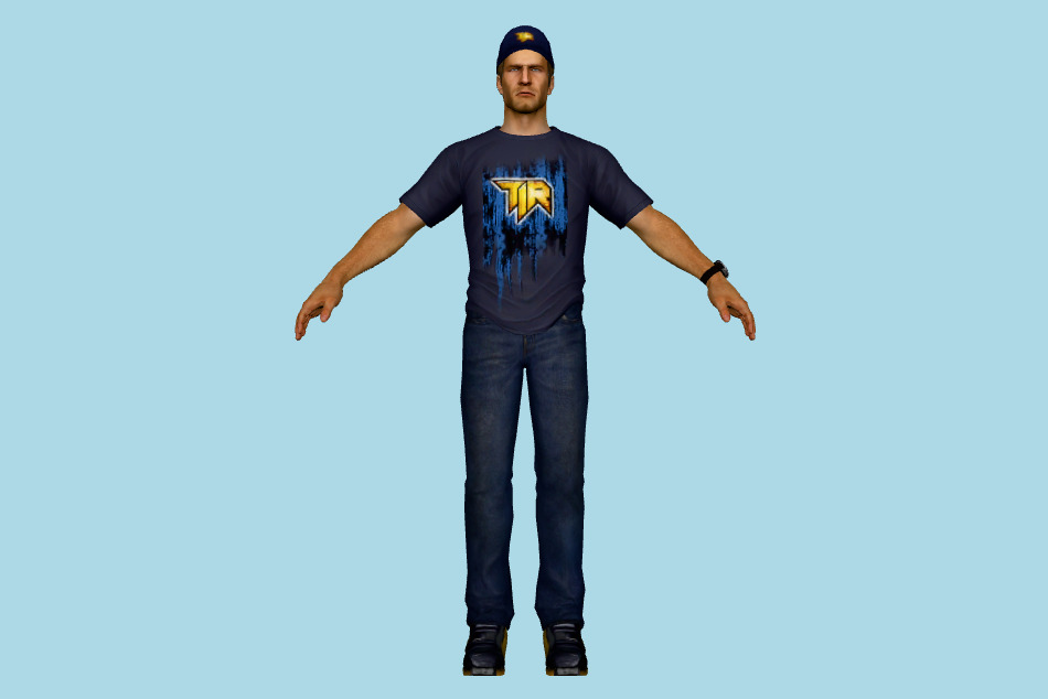 Chuck Greene Tir Outfit 3d model