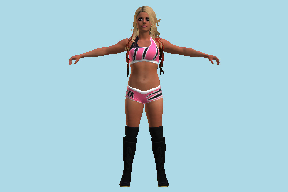 Alexa Bliss WWE 2K17 Female Wrestler Superstar Girl 3d model