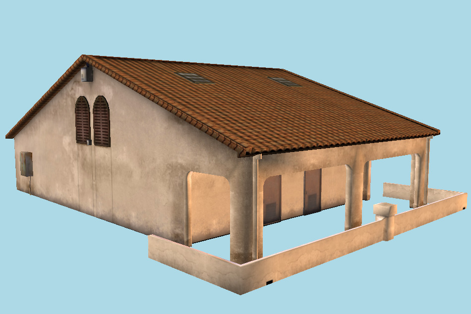 Small House Building 3d model