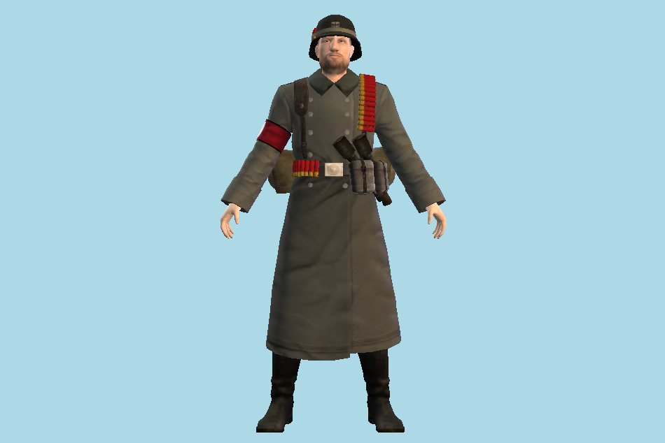 Nazi Soldiers  1 3d model