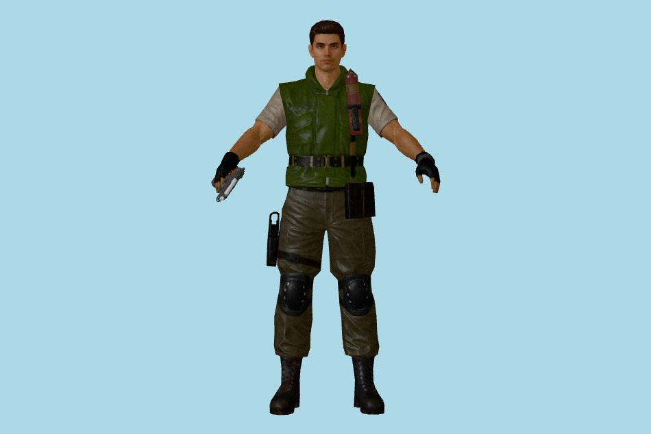 Resident Evil Survival Unit: Chris 3d model