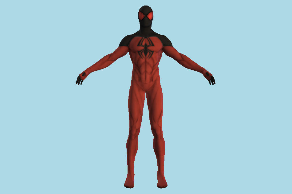 Spider-Man Scarlet Spider Suit 3d model