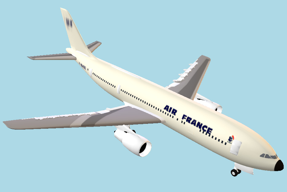 984 Airbus Plane 3d model