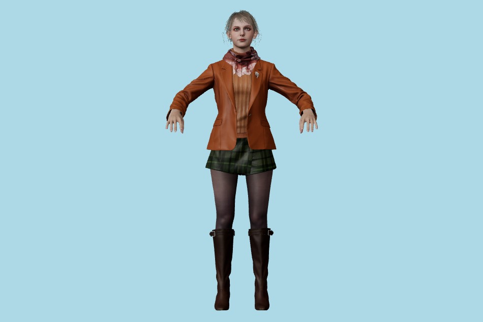 Resident Evil 4 (Remake) - RE Ashley Graham 3d model