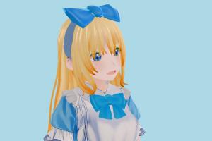 Sandybell Girl vrm, vrm models, vrchat, booth, female, girl, hentai, characters, animated, rigged