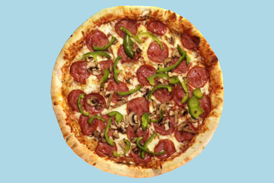 Pizza Supreme Sliced 3d model
