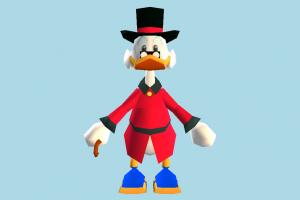Scrooge McDuck scrooge, uncle-duck, donald, disney, duck, animal-character, character, halloween, cartoon, toony, lowpoly