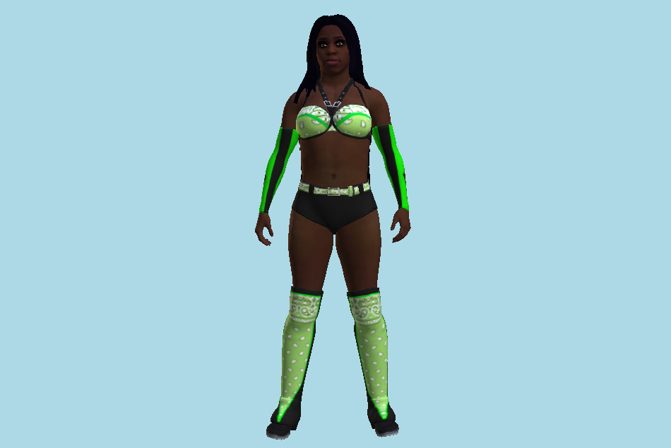 Naomi WWE 2K17 Female Wrestler Superstar Girl 3d model