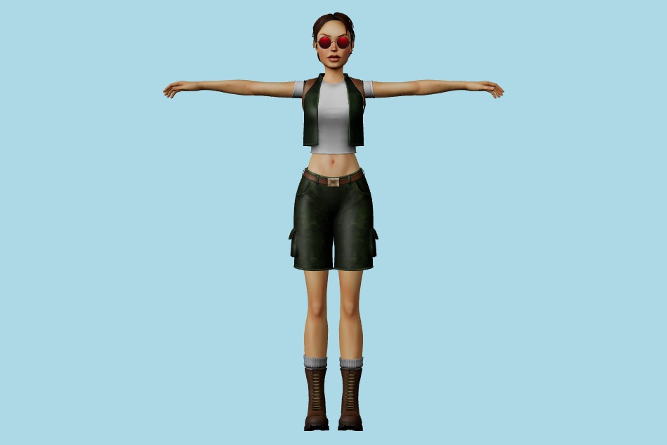 Tomb Raider Lara Croft Young 3d model