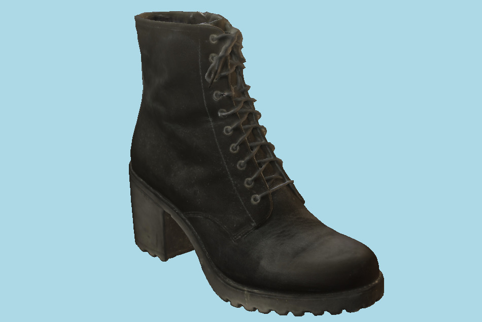 Worn Vagabond Leather Boot for Women 3d model