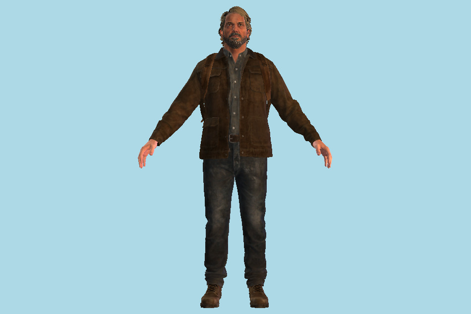 The Last Of Us 2 - TLOU2 Joel 3d model