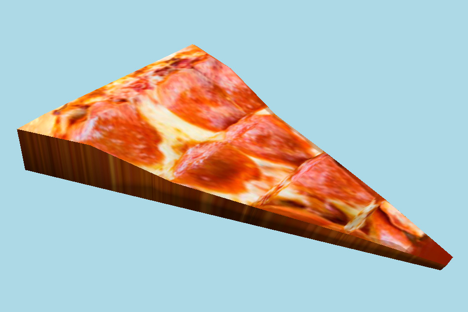 Pizza Slice Pepperoni 3d model