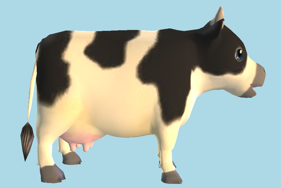 Harvest Moon: A Wonderful Life Cattle Cow Animal 3d model
