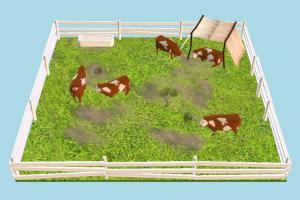 Stable Barn stable, barn, sheeps, cows, cow, sheep, farm, zoo, zoology, nature, animal, animals