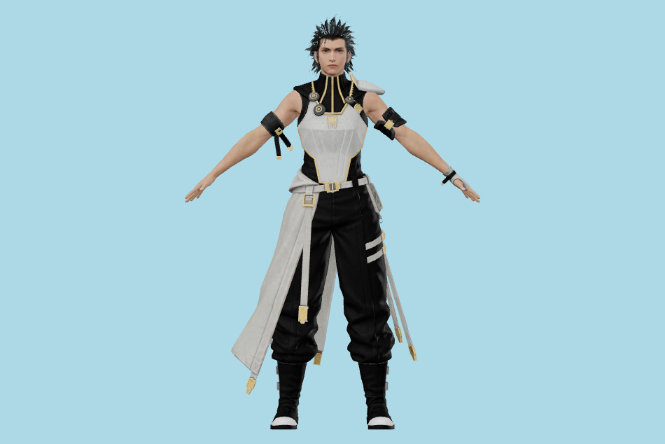 Final Fantasy Ever Crisis - FFVII Zack (Glacier Armor) 3d model