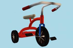 Tricycle tricycle, bicycle, bike, motorcycle, cycle, toy