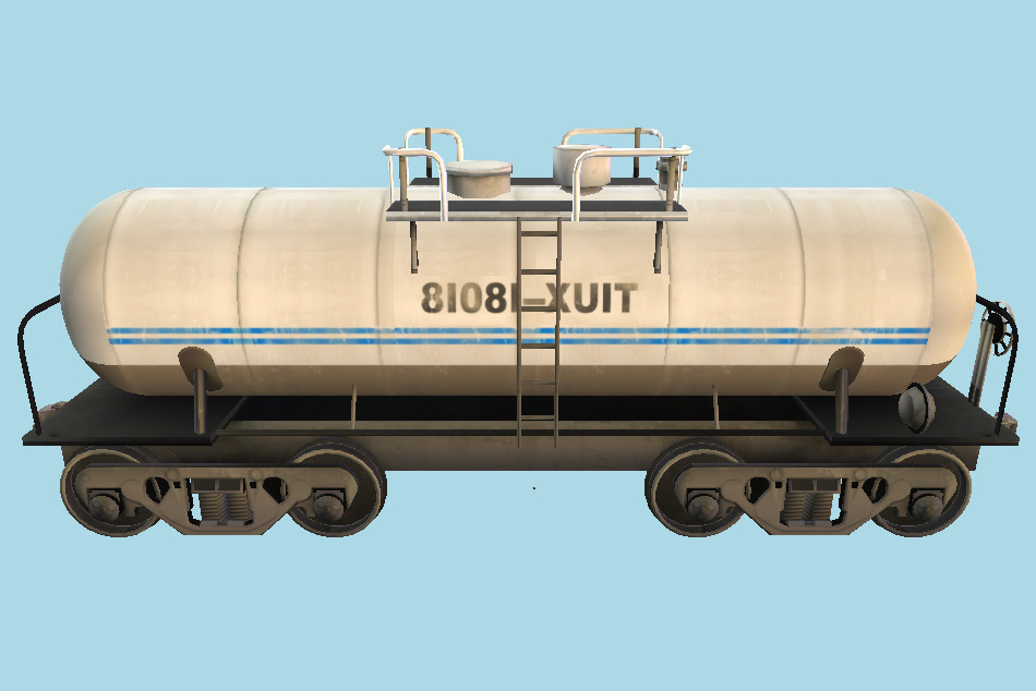 Left 4 Dead : Train Tank Small 3d model