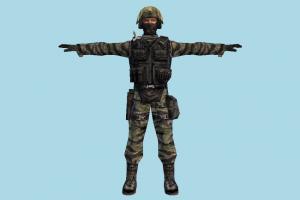 Soldier counter-strike, army-man, army, soldier, man, people, human, character
