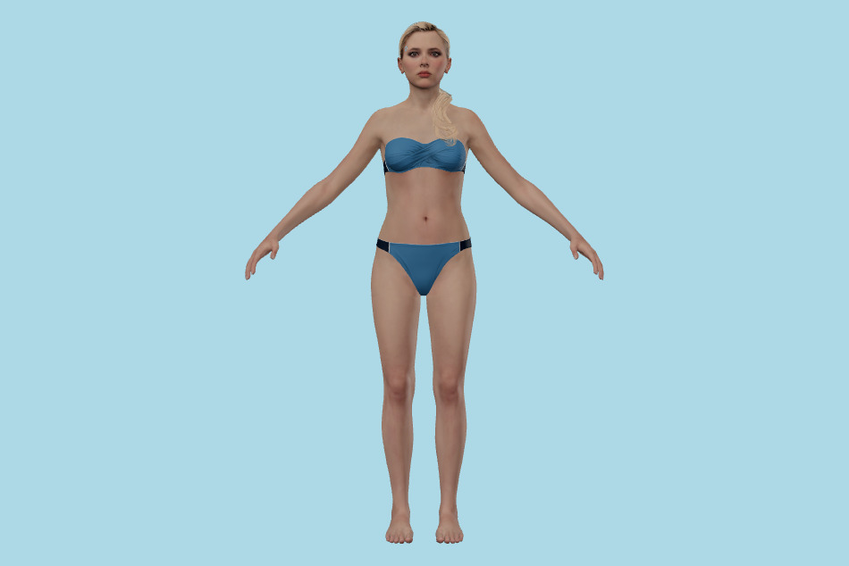 Detroit - Become Human - DBH Chloe Swimsuit 3d model