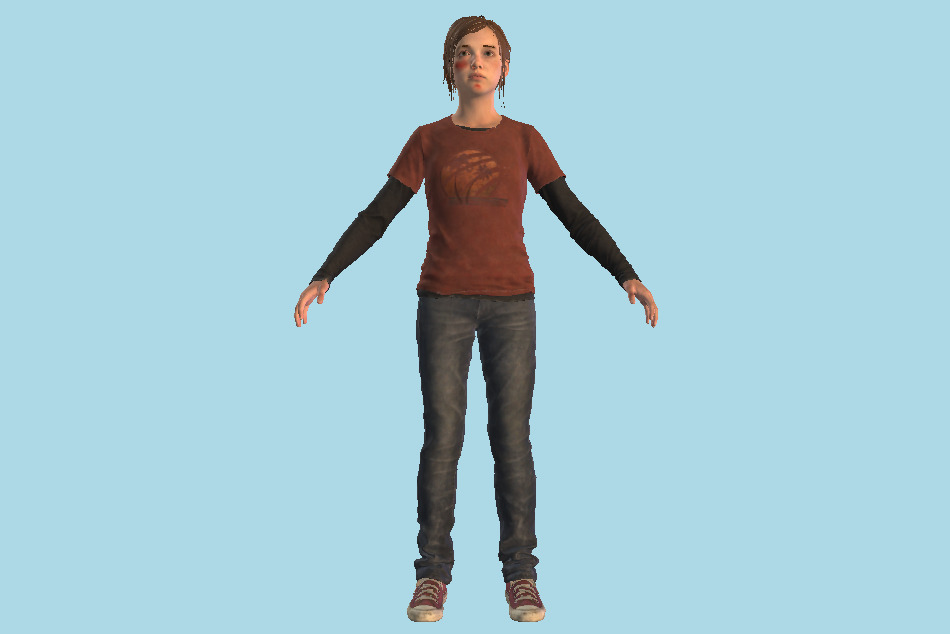 The Last Of Us 2 - TLOU2 Ellie Bloody 3d model