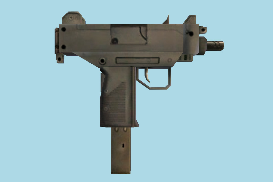 Dead Rising Submachine Gun 3d model