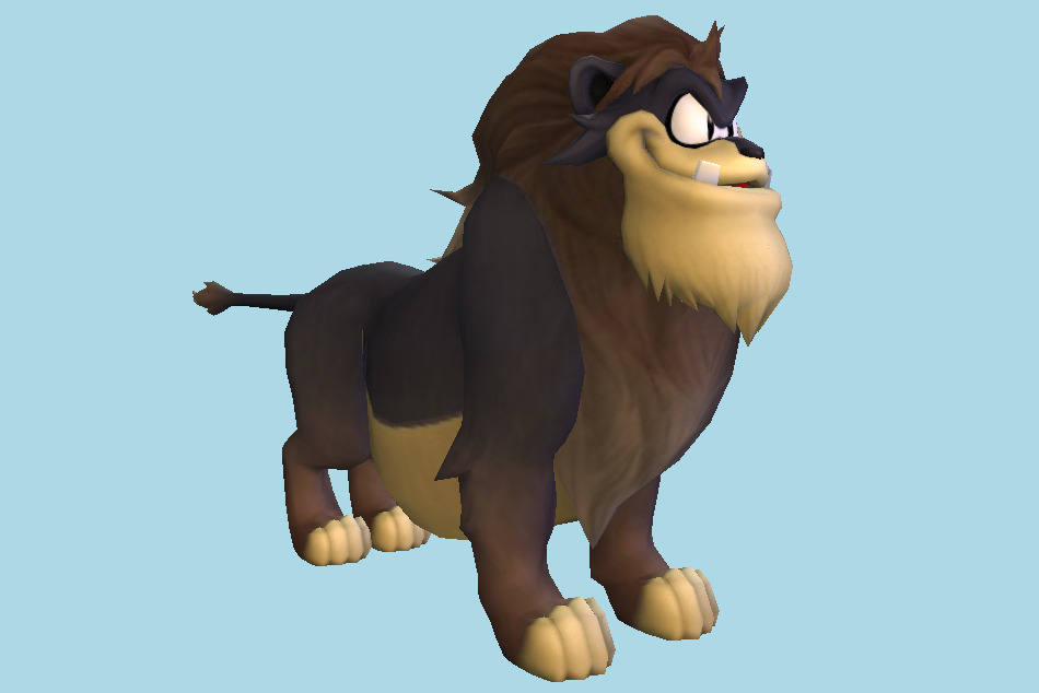 Kingdom Hearts 2 Pete (Pride Lands) Lion-King Character 3d model
