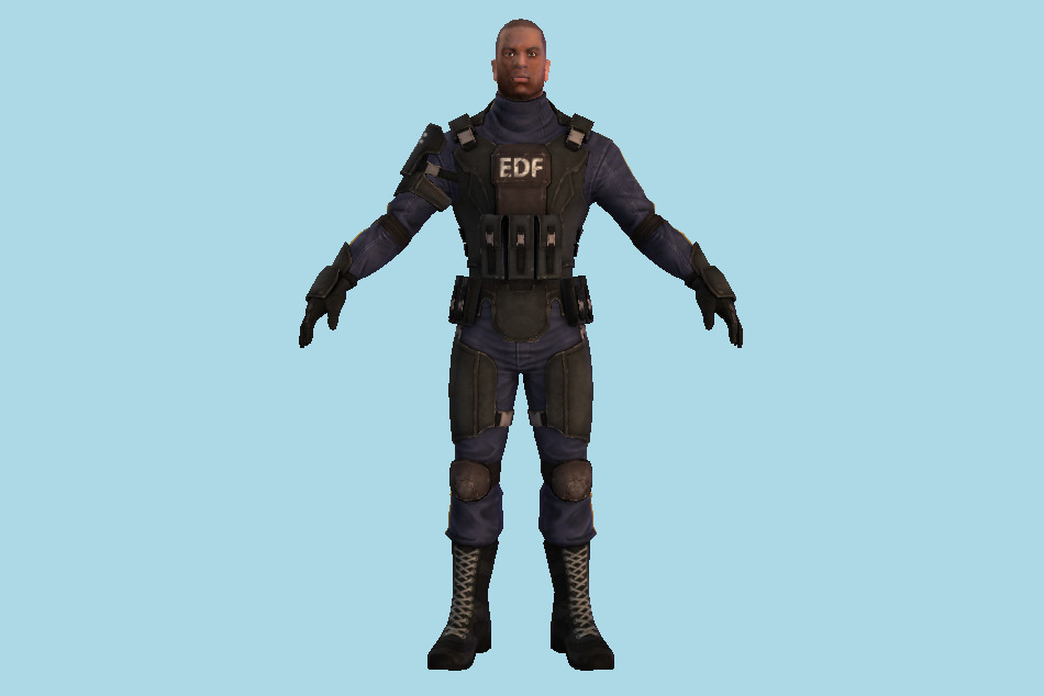 EDF Soldier 3d model