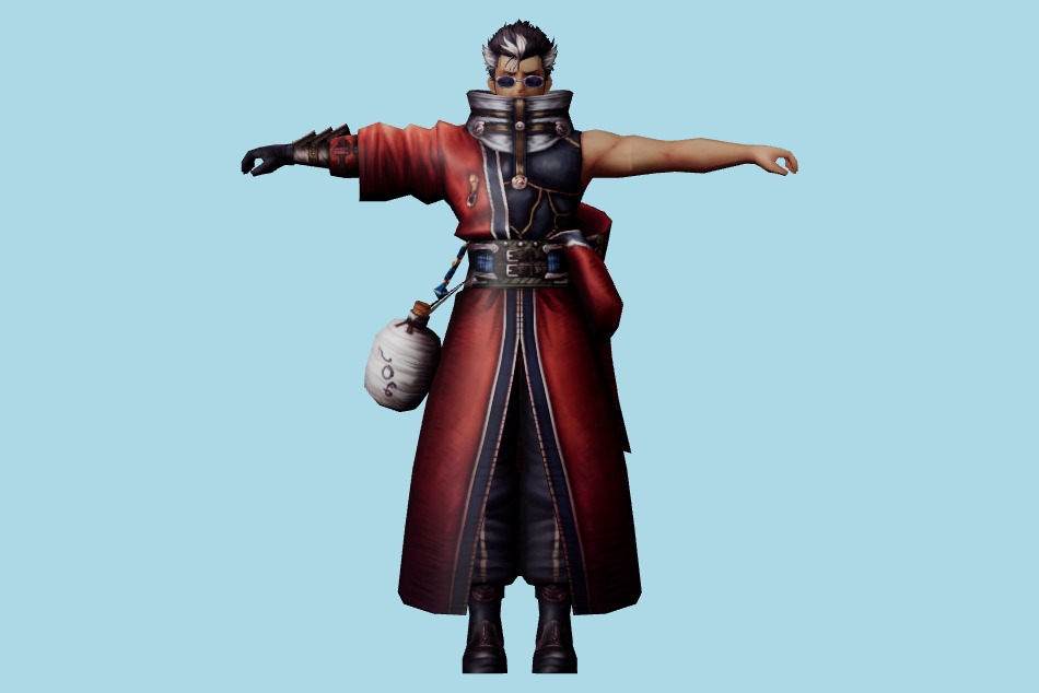 War of the Visions Final Fantasy Brave Exvius - Auron 3d model
