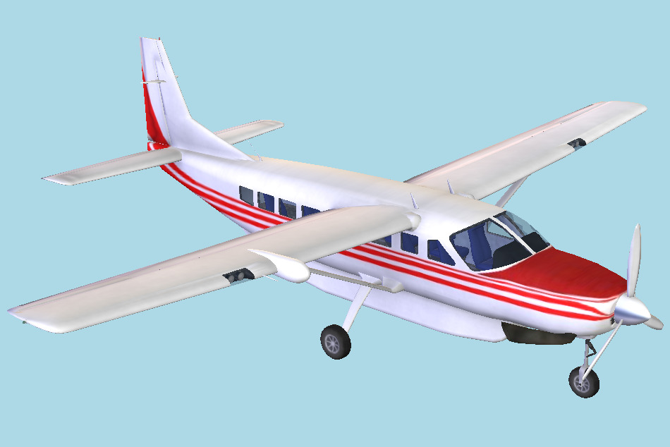 CaravanW Aircraft 3d model