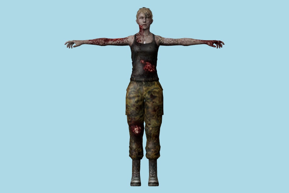 Resident Evil: Chronicles - Op.Javier Zombies 3d model