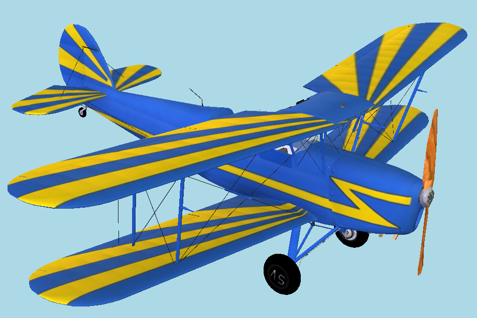 Stampe S.V.4 Aircraft 3d model