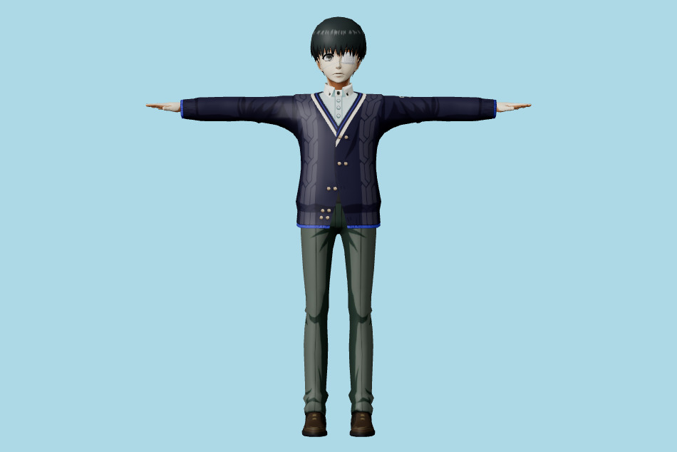 Tokyo Ghoul Re Birth - Ken Kaneki 3d model