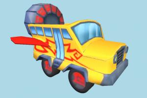 Super Car Cartoon toon, car, bus, super, vehicle, truck, carriage