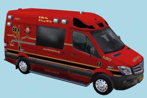 Ambulance Van van, ambulance, flame, fire, mercedes, sprinter, car, bus, vehicle, truck, carriage, hospital